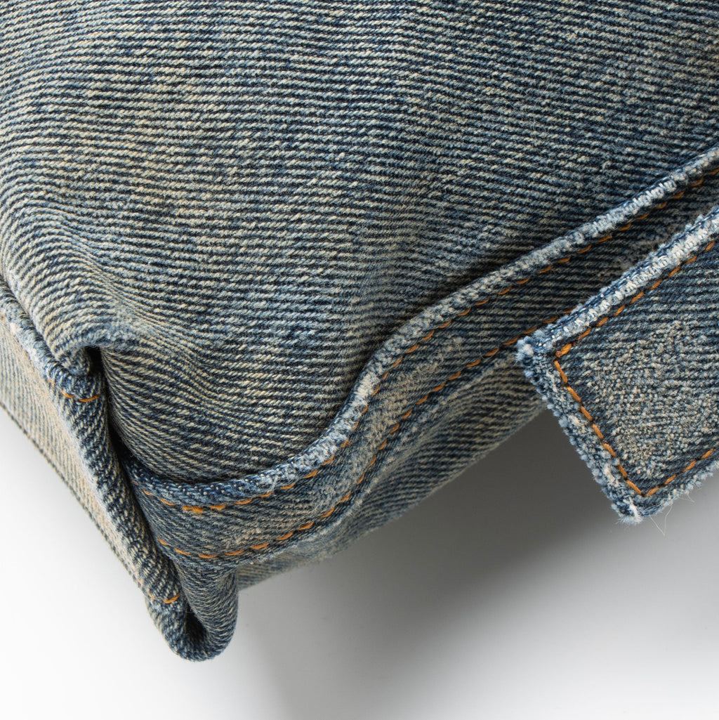 Givenchy Washed Denim Voyou Medium Shoulder Bag