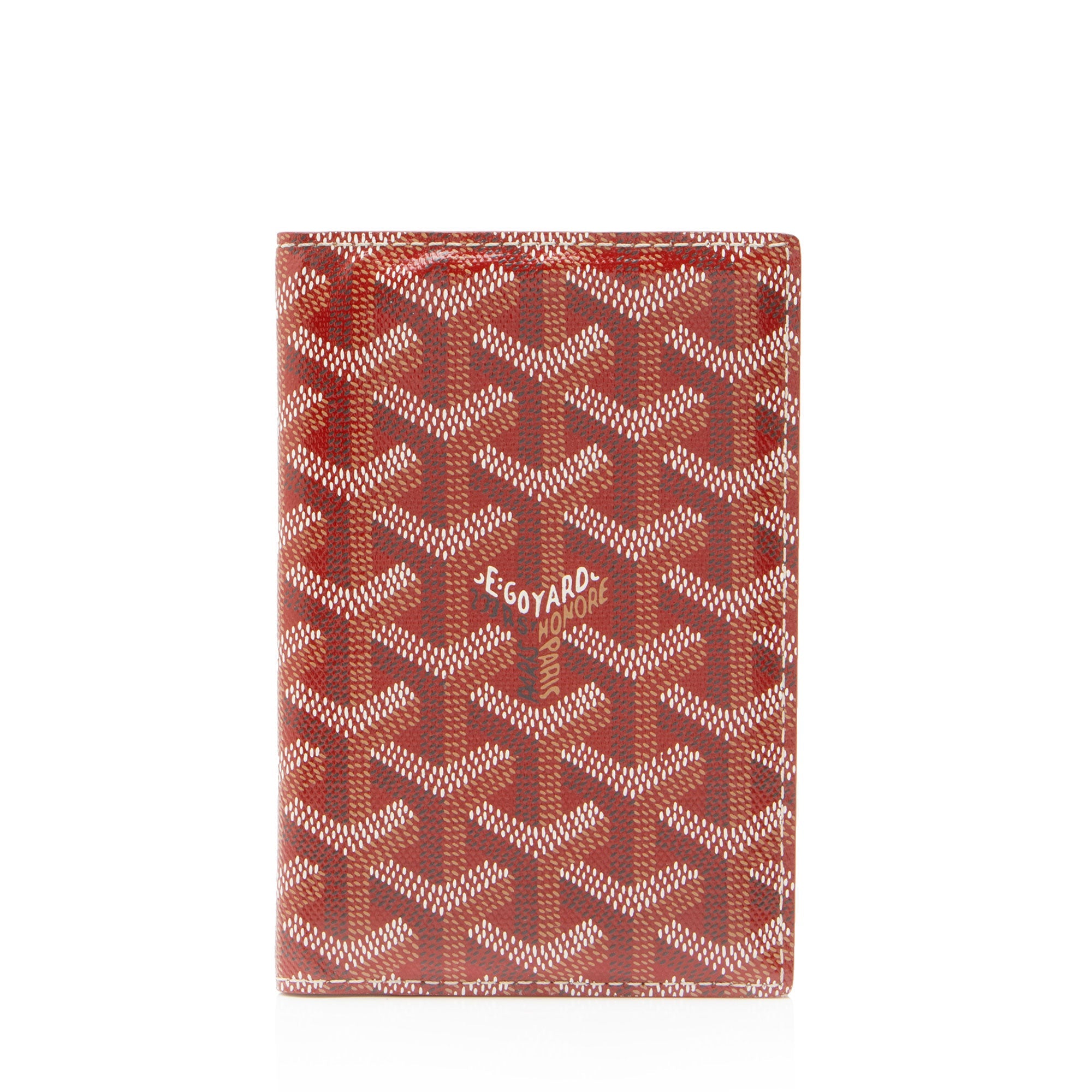 Goyard Goyardine Canvas Grenelle Passport Holder