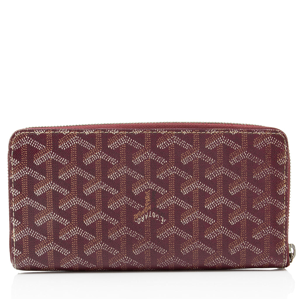 Goyard Goyardine Canvas Matignon GM Zip Wallet