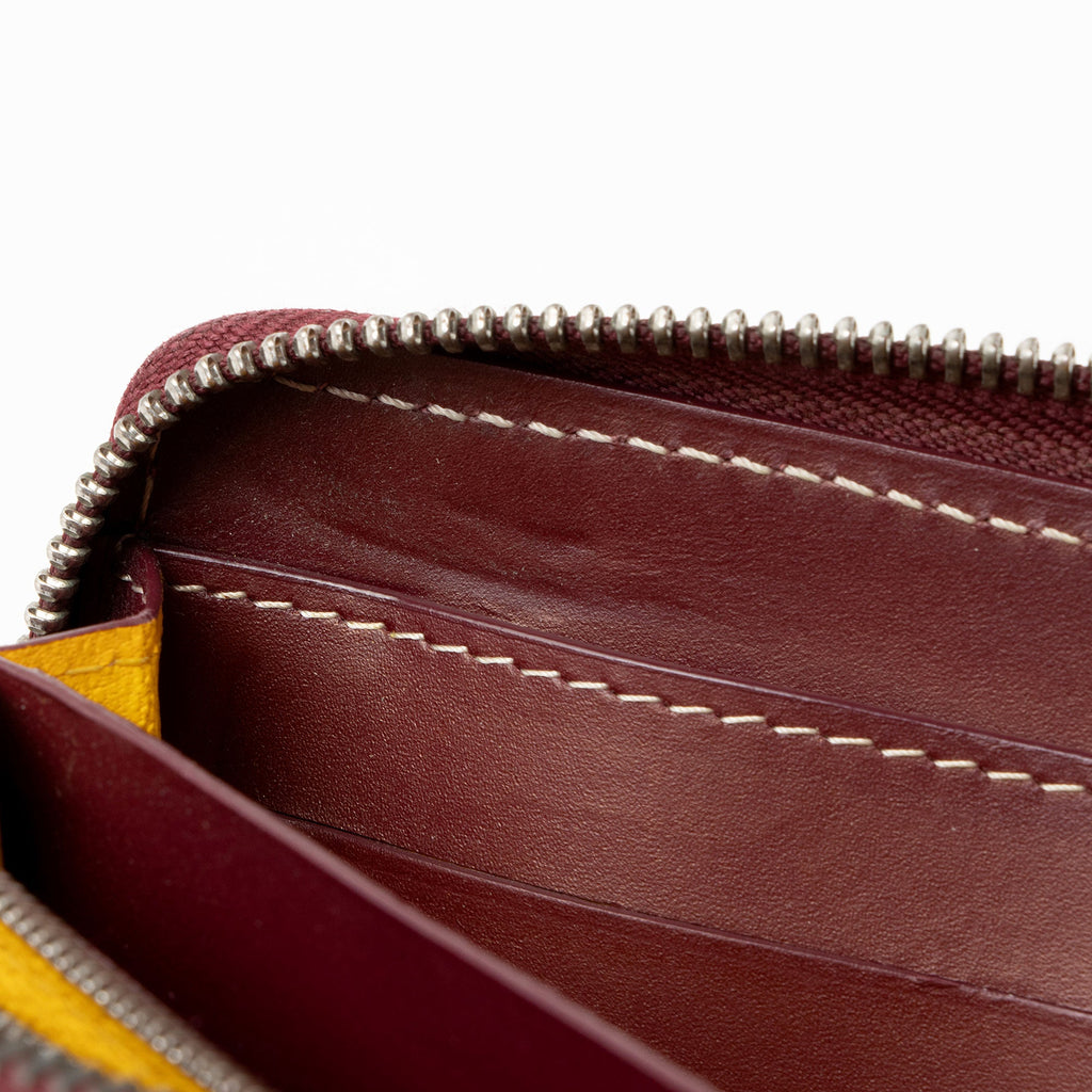 Goyard Goyardine Canvas Matignon GM Zip Wallet