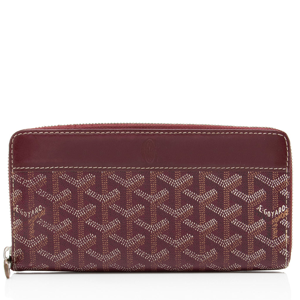 Goyard Goyardine Canvas Matignon GM Zip Wallet