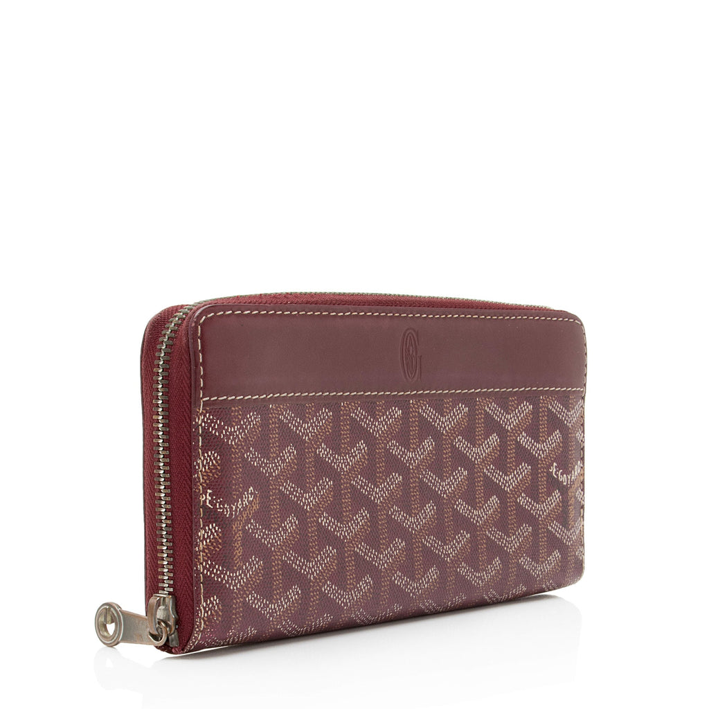 Goyard Goyardine Canvas Matignon GM Zip Wallet