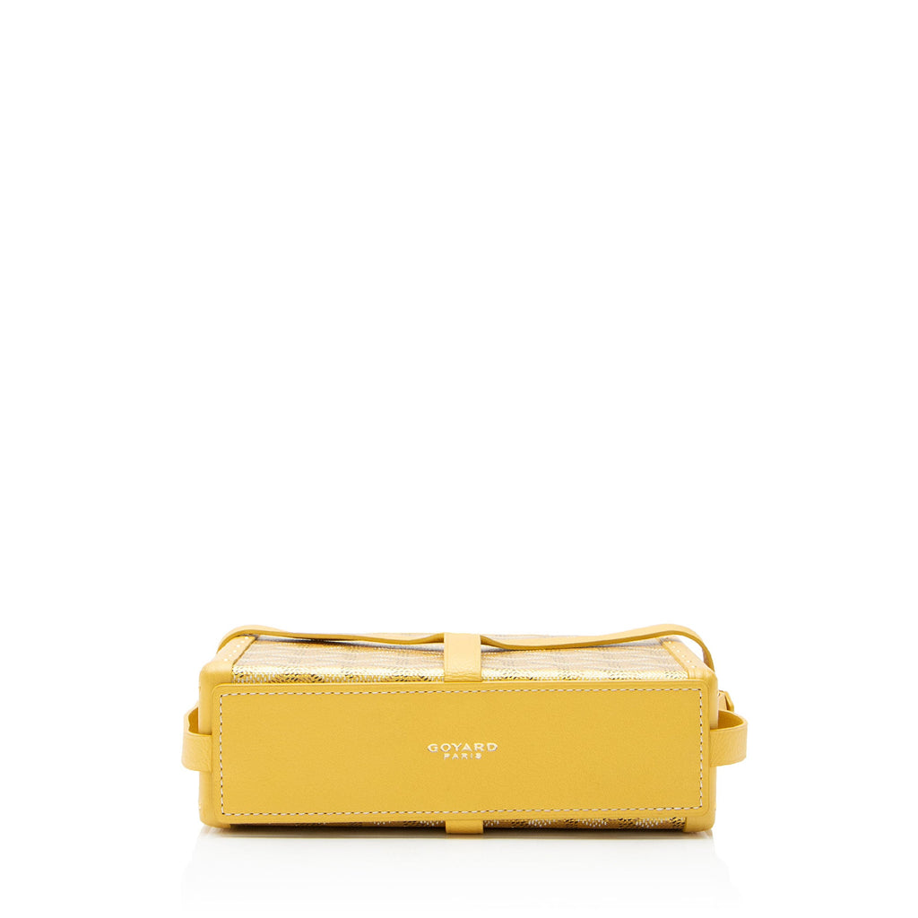 Goyard Goyardine Canvas Minaudiere Trunk Shoulder Bag
