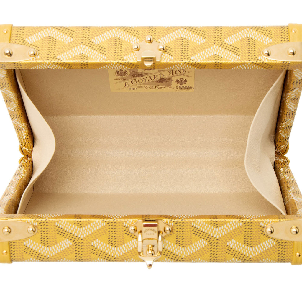 Goyard Goyardine Canvas Minaudiere Trunk Shoulder Bag