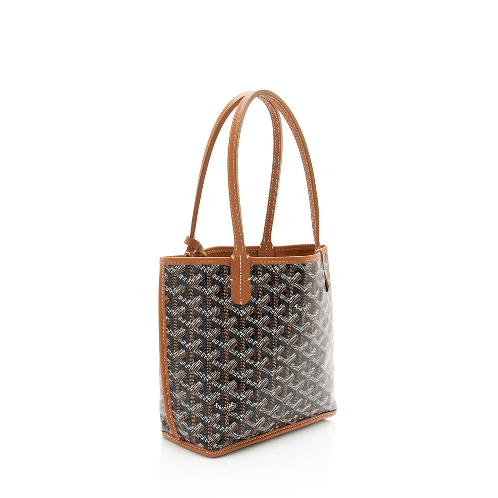 Goyard Goyardine Canvas Reversible Anjou Mini Tote