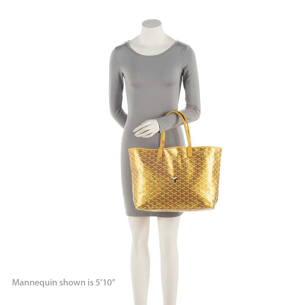Goyard Limited Edition Precious Metals Goyardine Canvas St. Louis PM Tote