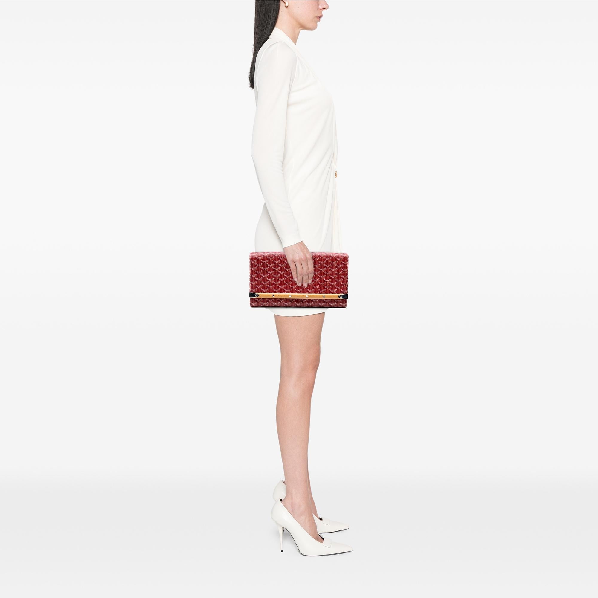 Goyard Goyardine Monte Carlo Bois Clutch