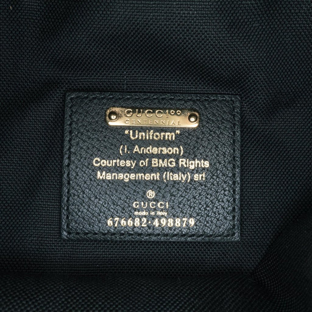 Gucci 100th Anniversary Leather Uniform Bucket Bag