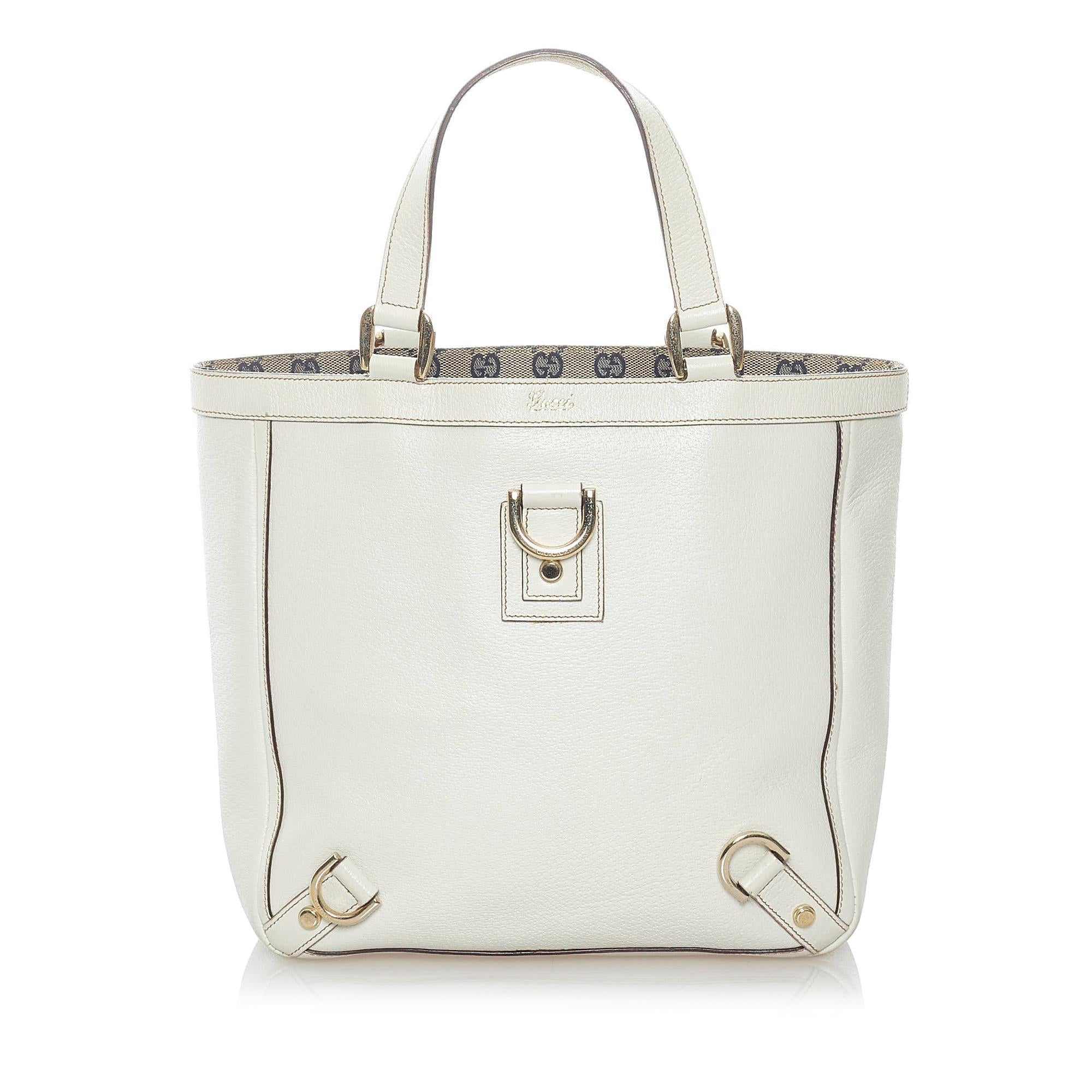 Gucci Abbey-D Ring Leather Tote (SHG-32869)