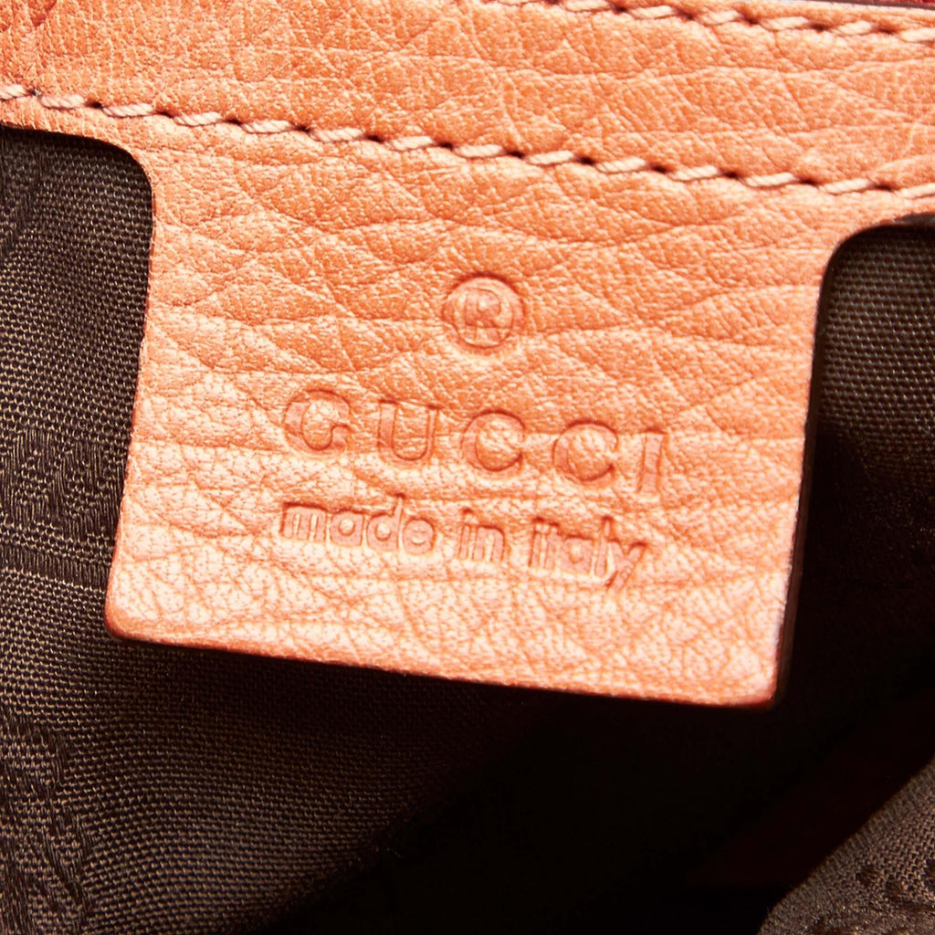 Gucci Bamboo Bar Leather Shoulder Bag (SHG-32182)