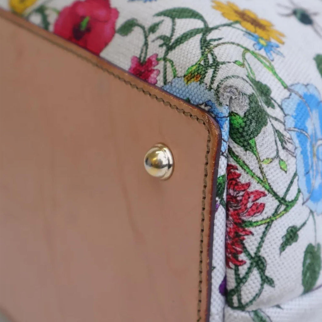 Gucci Bamboo Flora Handbag (SHG-UZba77)