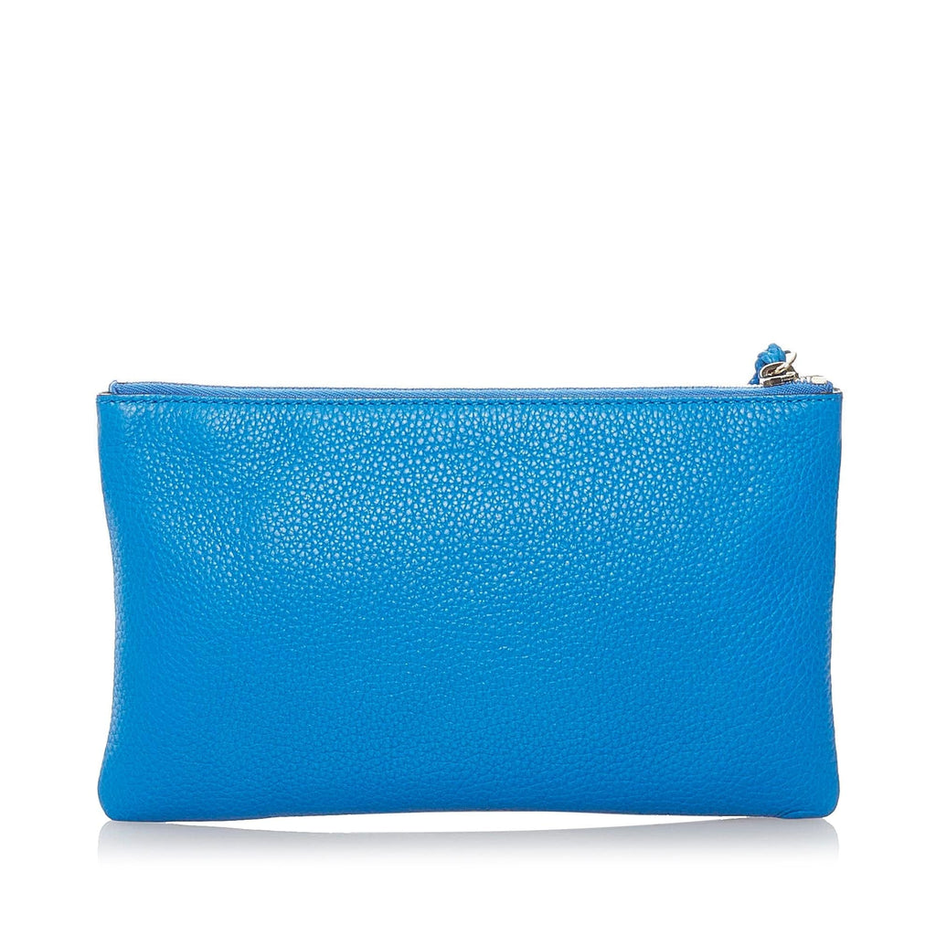 Gucci Bamboo Tassel Leather Clutch Bag (SHG-32863)