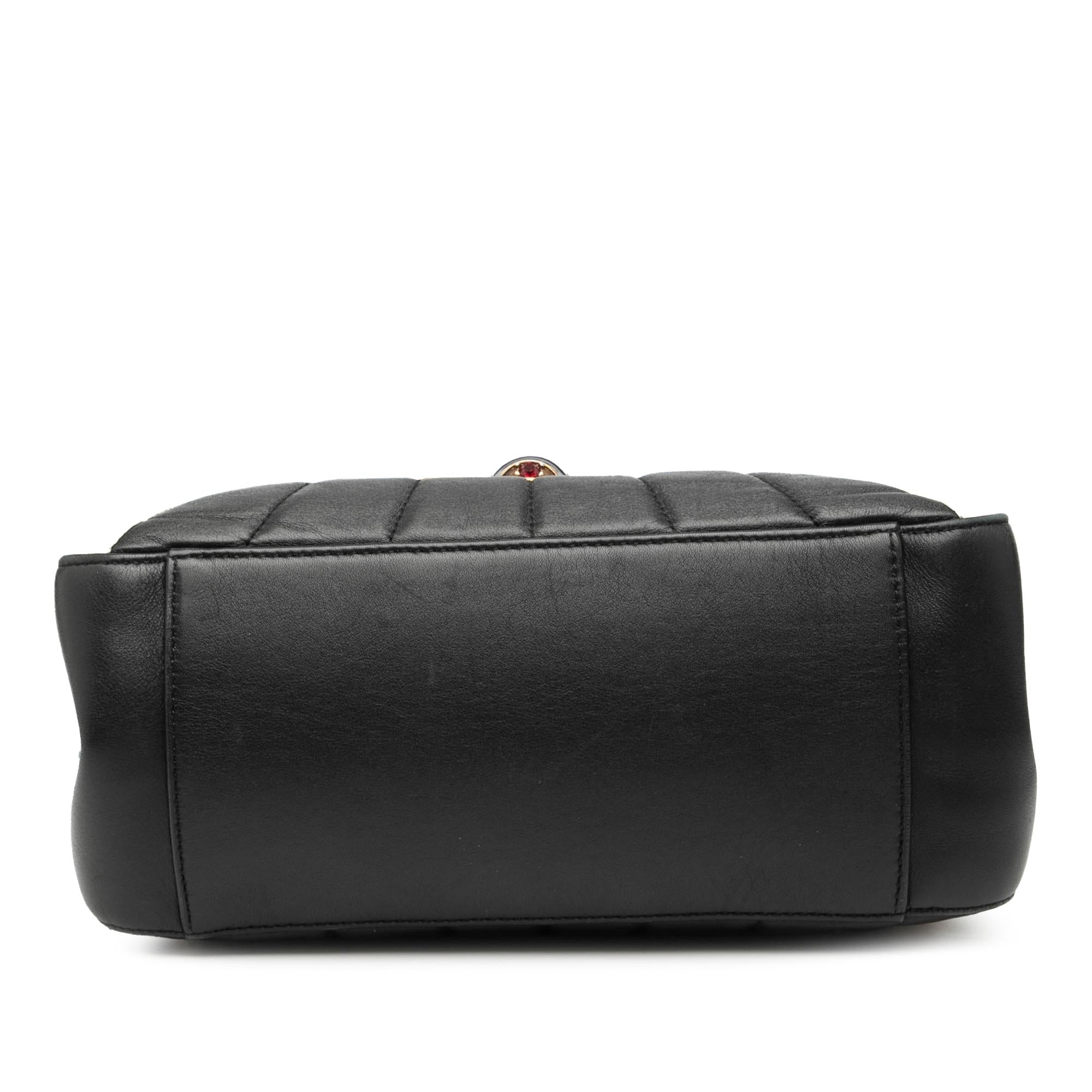 Gucci Bicolor Calfskin Bamboo Trapuntata Queen Margaret Backpack