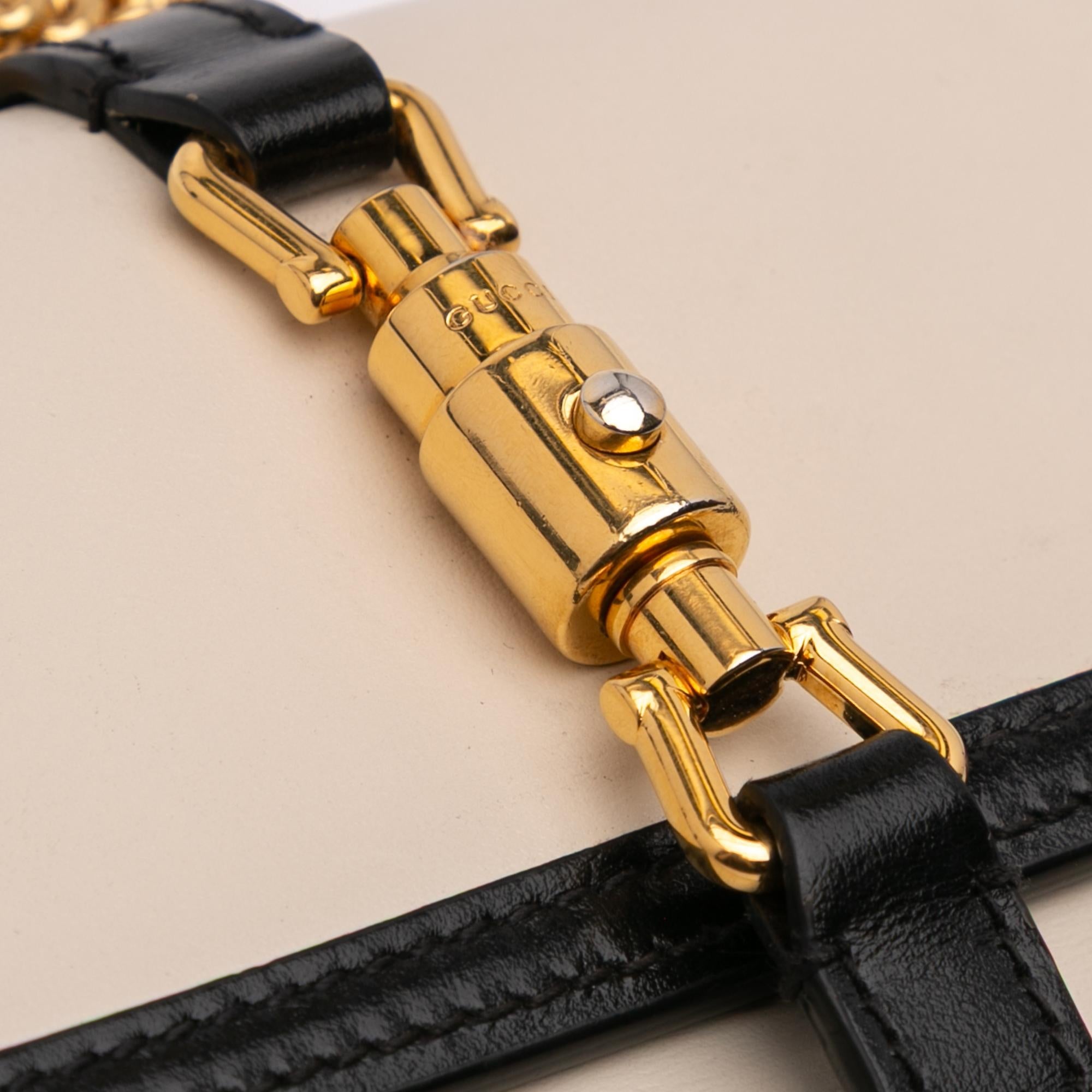 Gucci Bicolor Calfskin Jackie 1961 Wallet On Chain