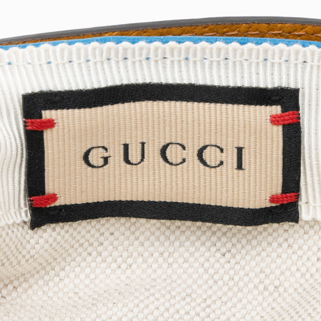 Gucci Bicolor Leather Baseball Hat - Size M