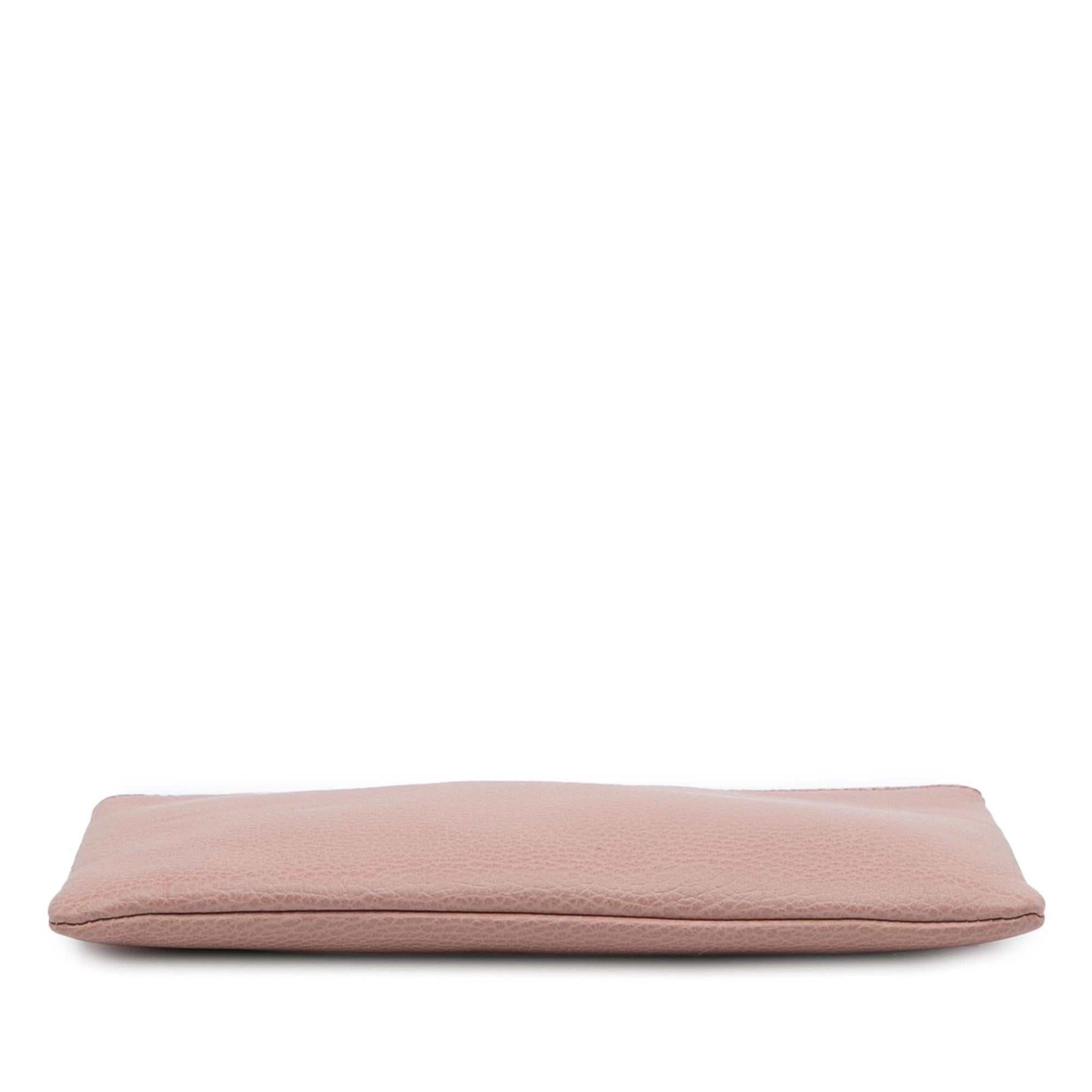 Gucci Calfskin Bamboo Clutch