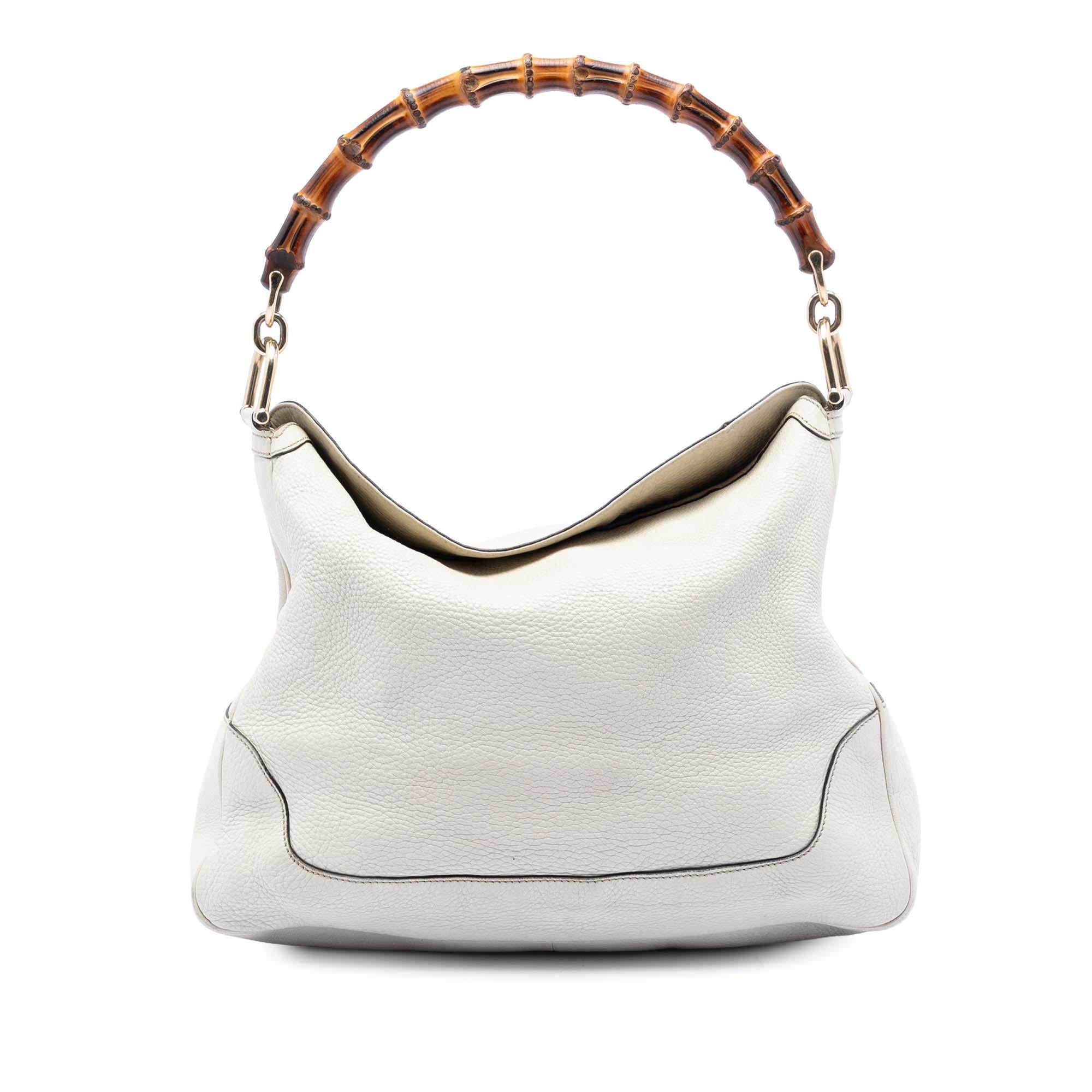 Gucci Calfskin Bamboo Diana Satchel