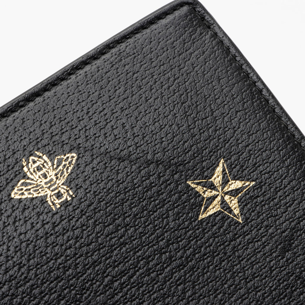 Gucci Calfskin Bee Star Wristlet (SHF-8glDSR)