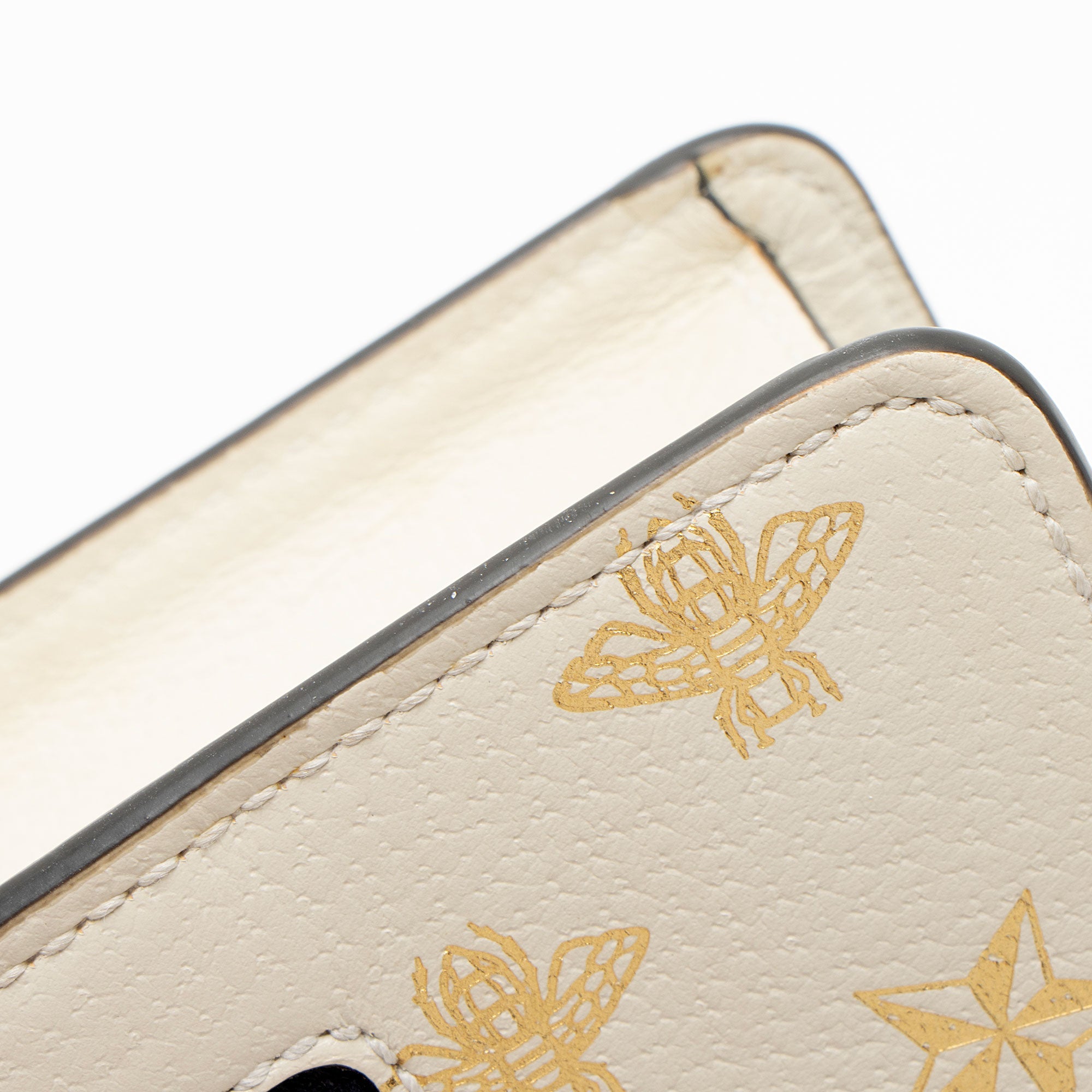 Gucci Calfskin Bee & Star Sylvie Mini Top Handle