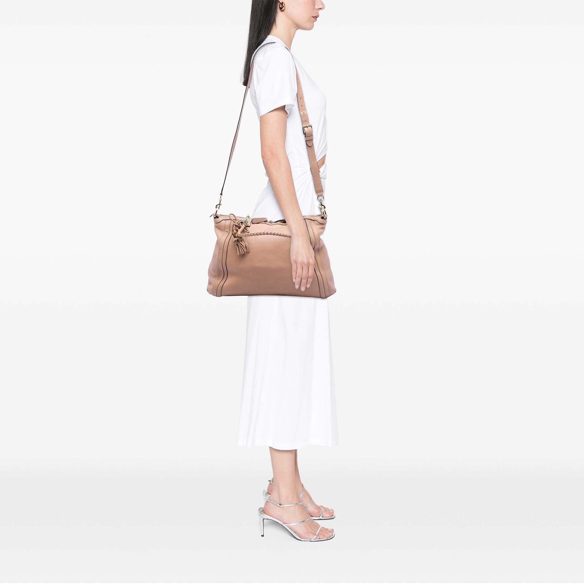 Gucci Calfskin Bella Convertible Tote