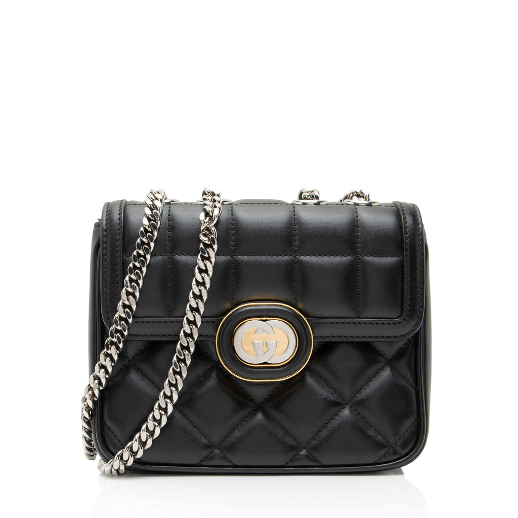 Gucci Calfskin Deco Mini Shoulder Bag