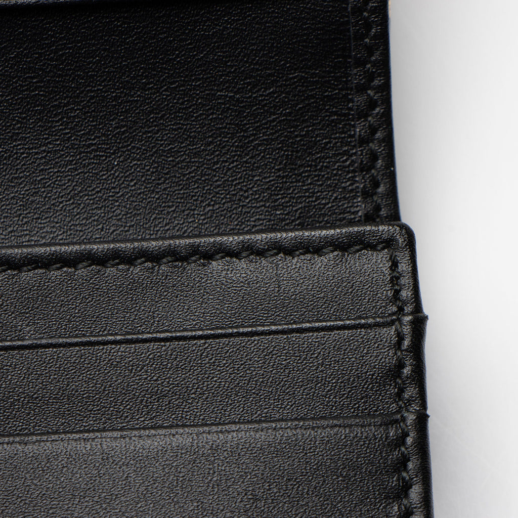 Gucci Calfskin Diagonal GG Card Case