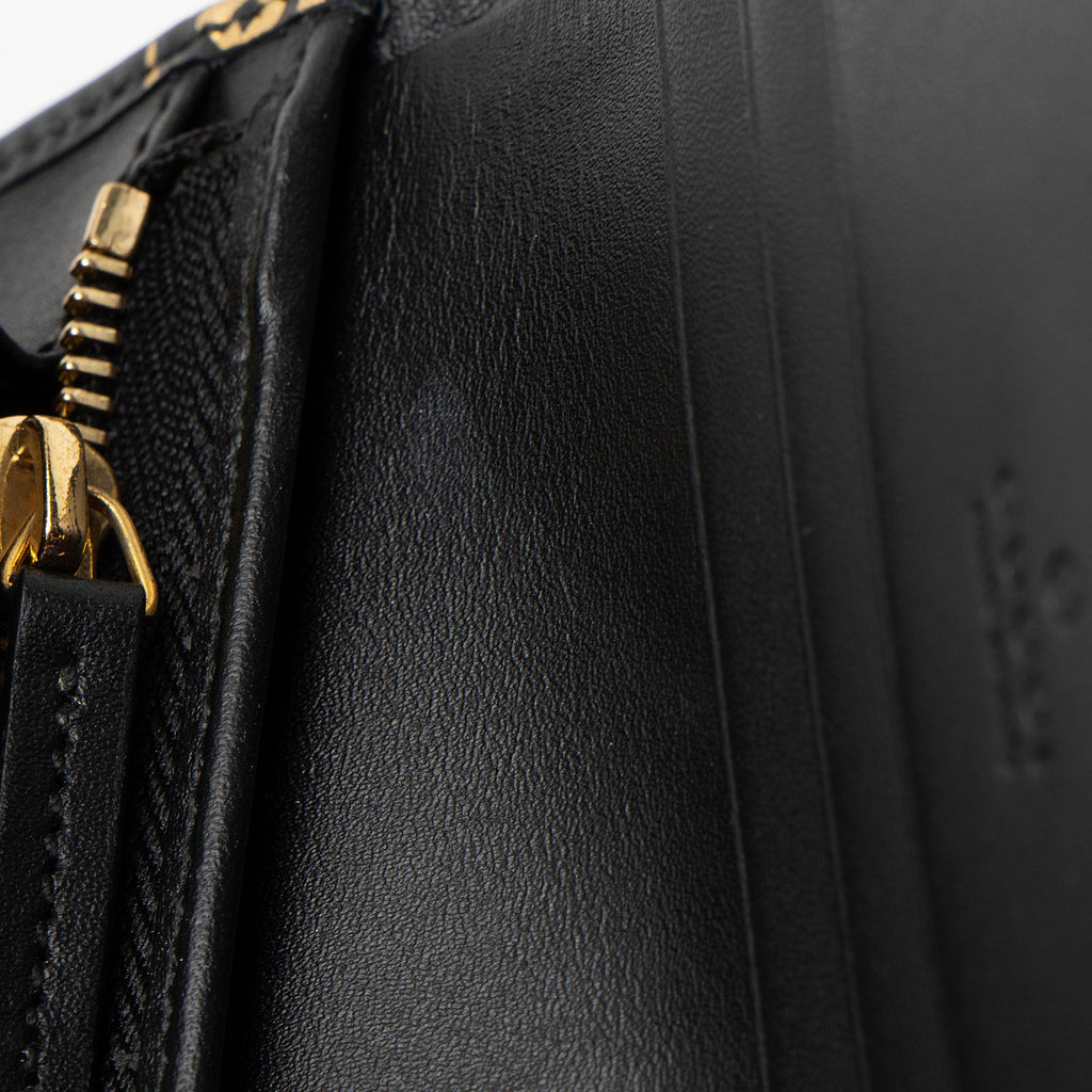 Gucci Calfskin Diagonal GG Card Case