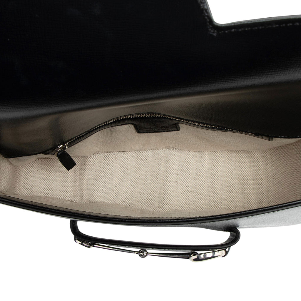 Gucci Calfskin Horsebit 1955 Asymmetric Small Shoulder Bag