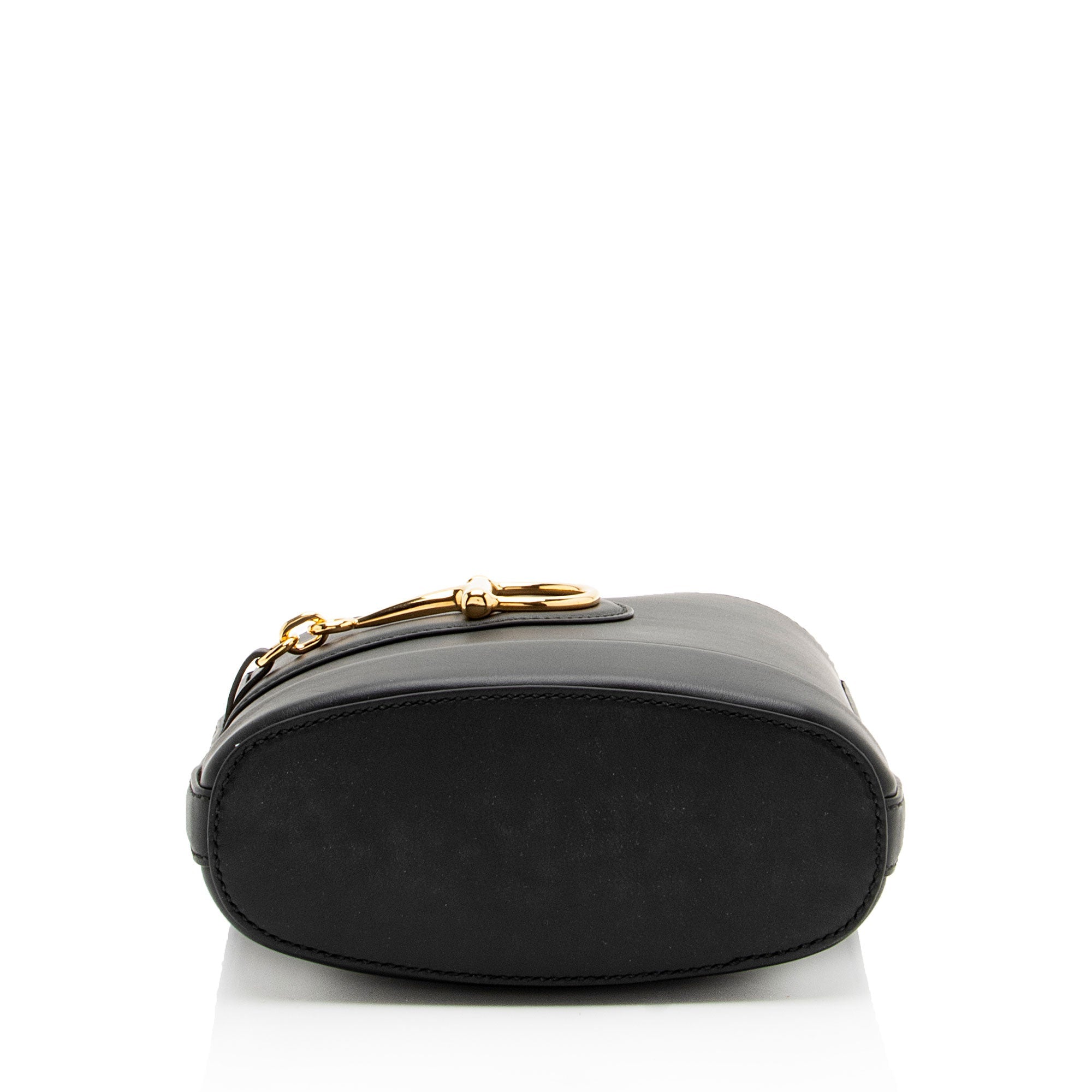 Gucci Calfskin Horsebit Gucci 73 Small Bucket Bag
