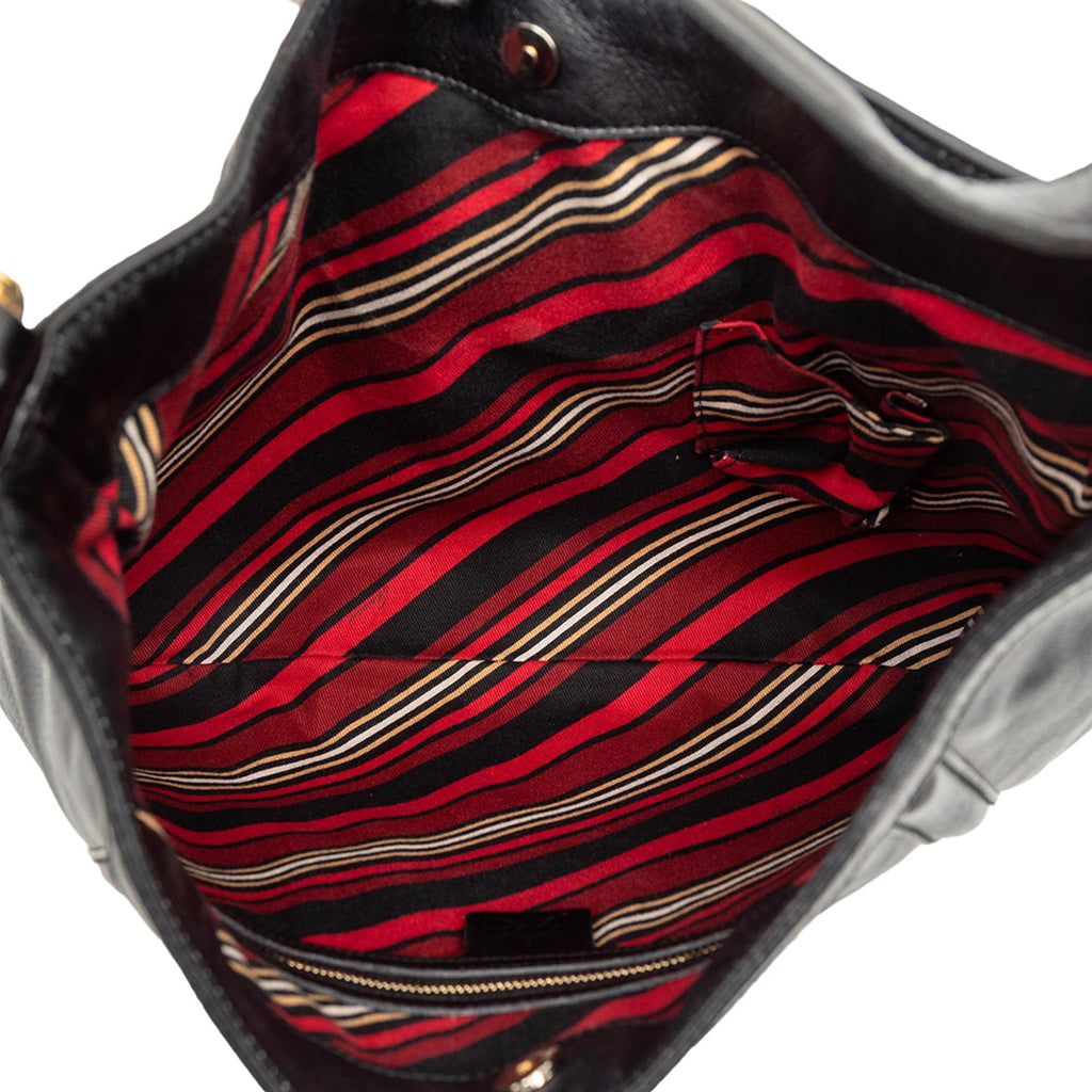 Gucci Calfskin Interlocking G Britt Shoulder Bag
