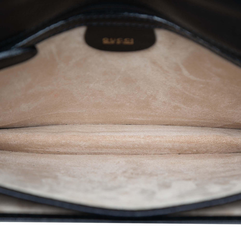 Gucci Calfskin Interlocking G Padlock Wristlet Clutch