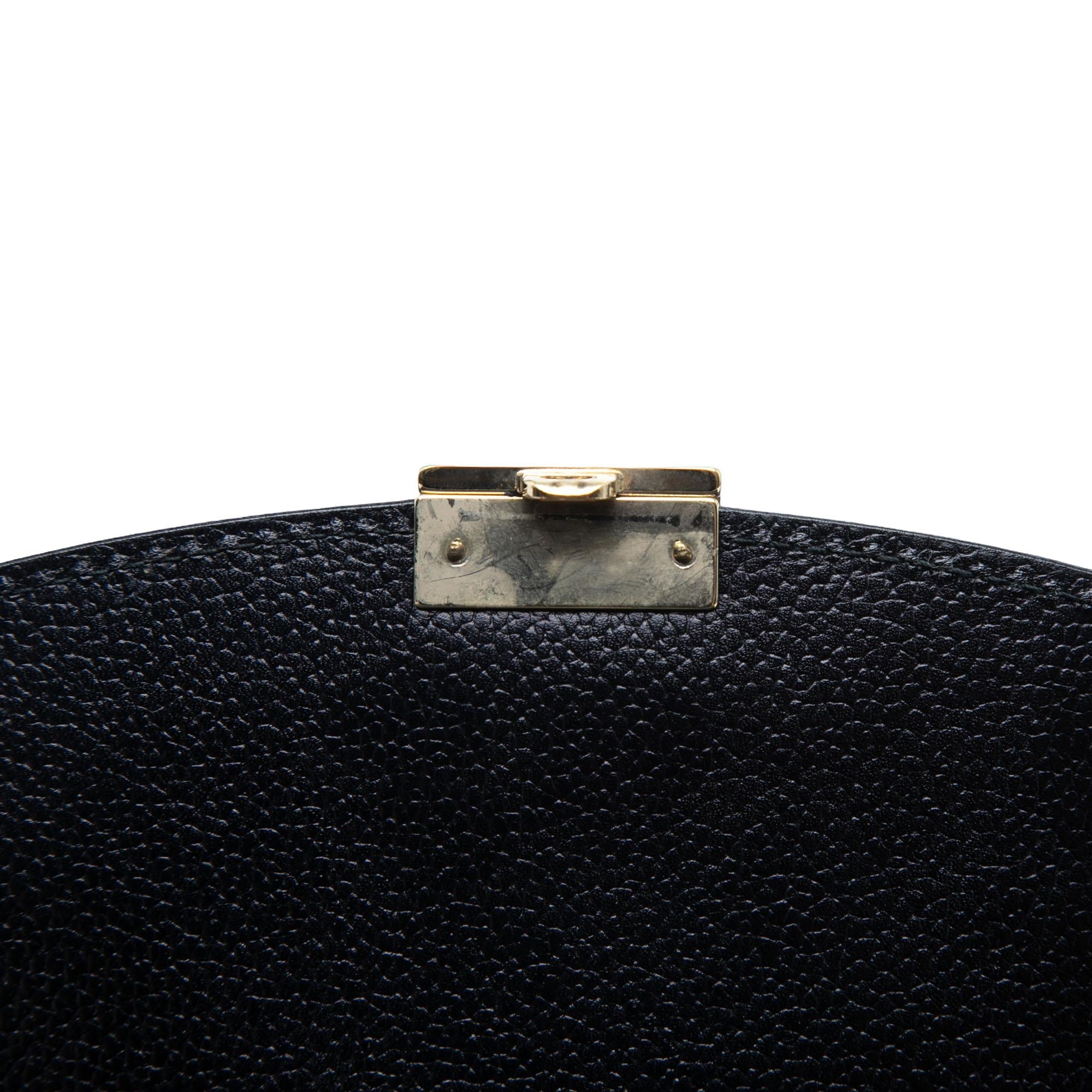Gucci Calfskin Interlocking G Padlock Wristlet Clutch