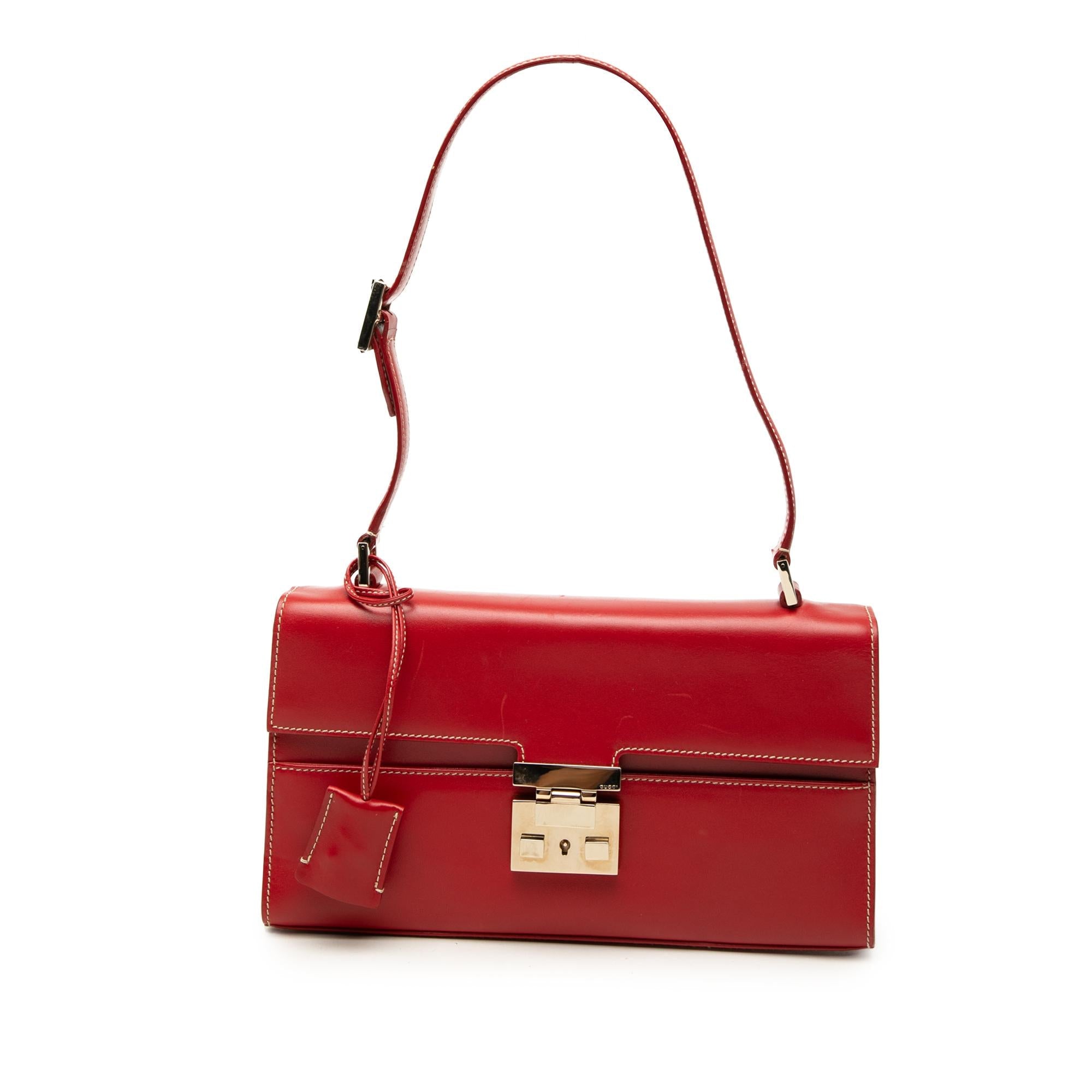 Gucci Calfskin Lady Lock Shoulder Bag