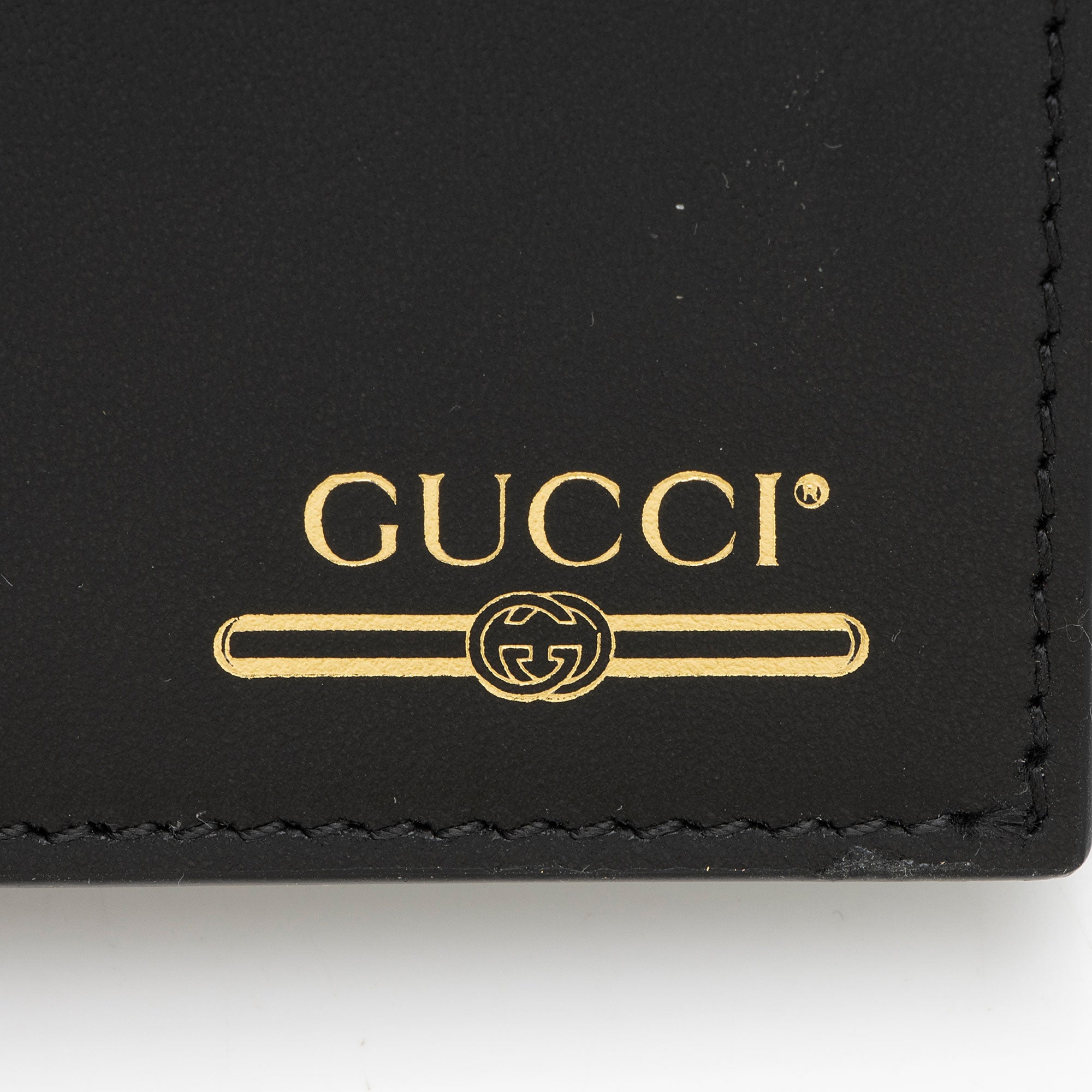 Gucci Calfskin Logo Bifold Wallet