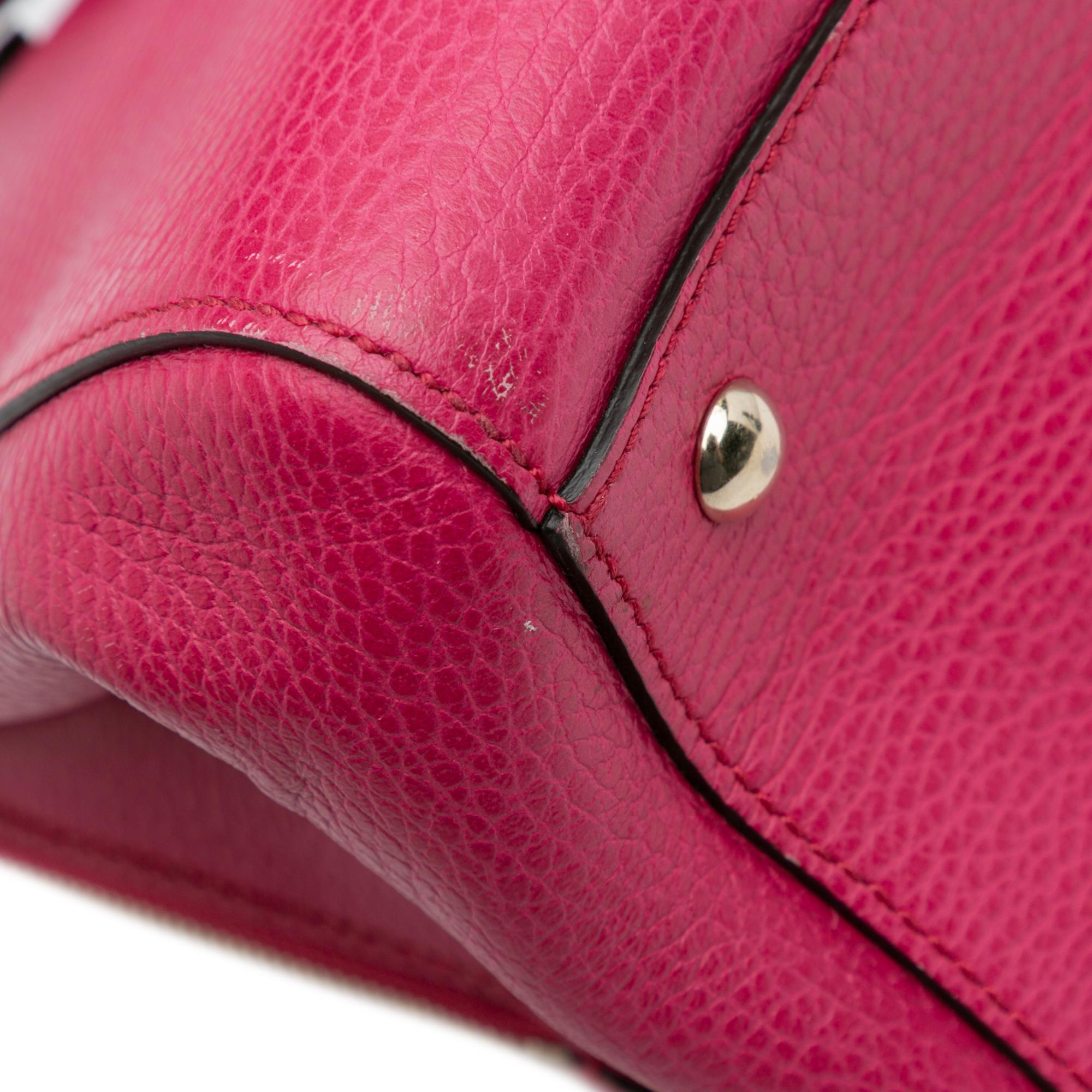 Gucci Calfskin Swing Top Handle Satchel