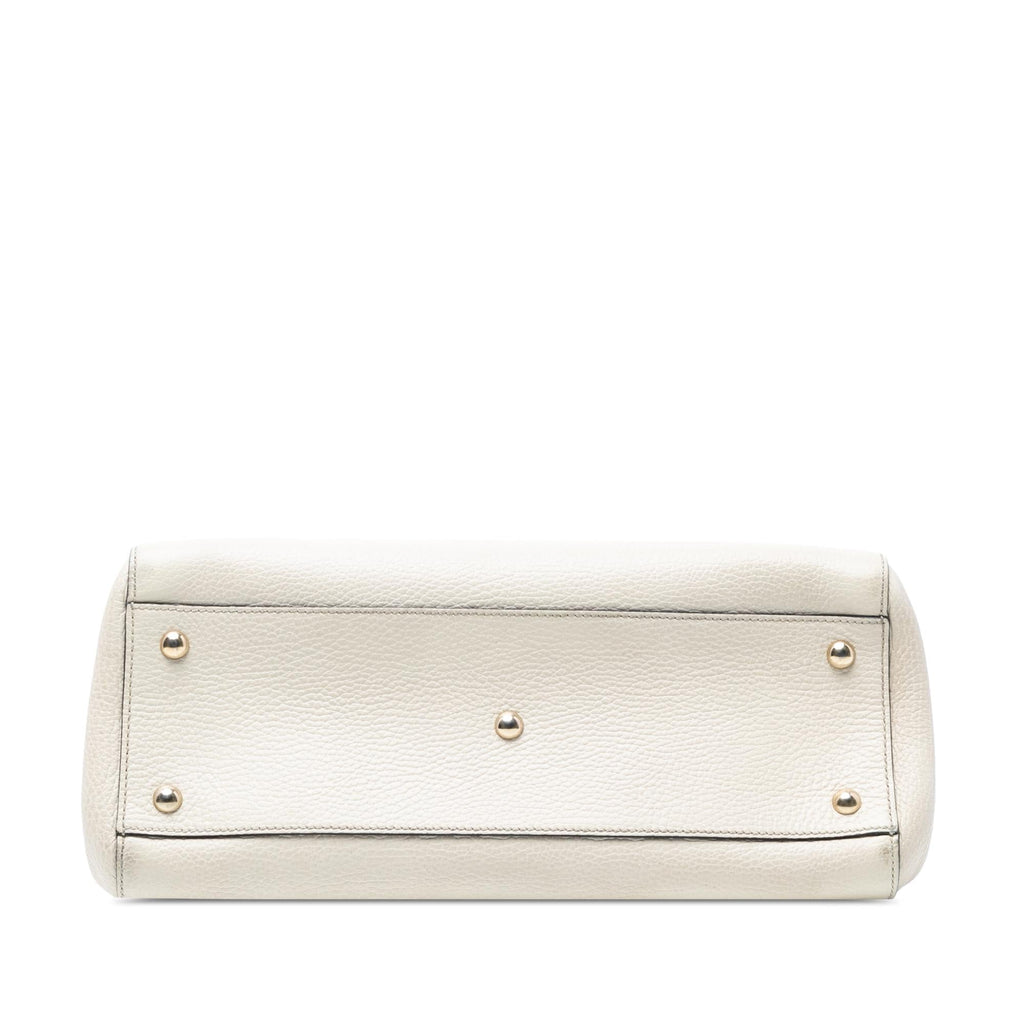 Gucci Calfskin Swing Top Handle Satchel