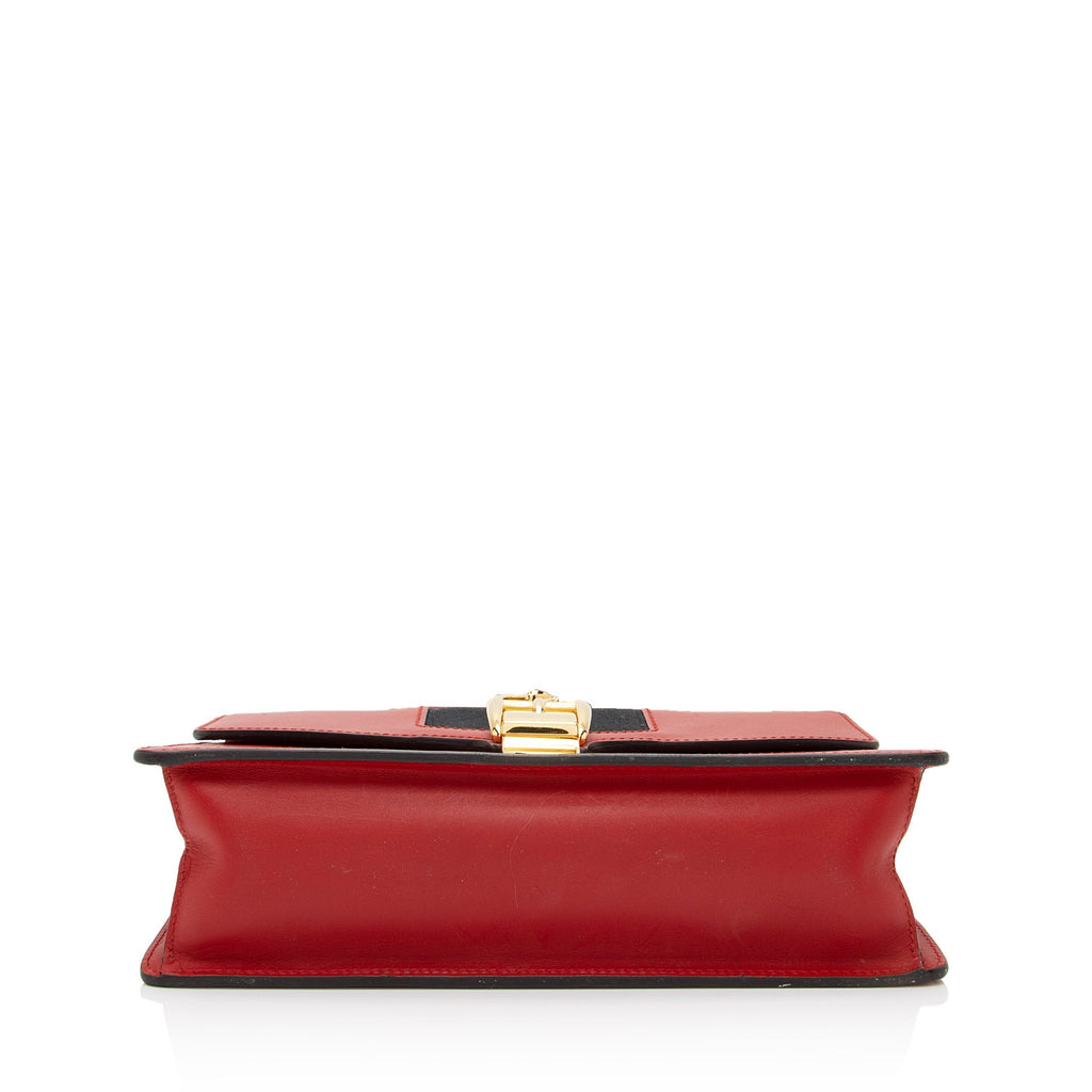 Gucci Calfskin Sylvie Small Shoulder Bag (SHF-eOUvJC)