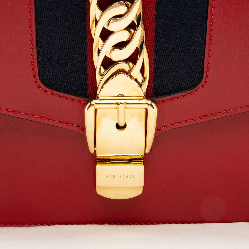 Gucci Calfskin Sylvie Small Shoulder Bag (SHF-pDYCA5)