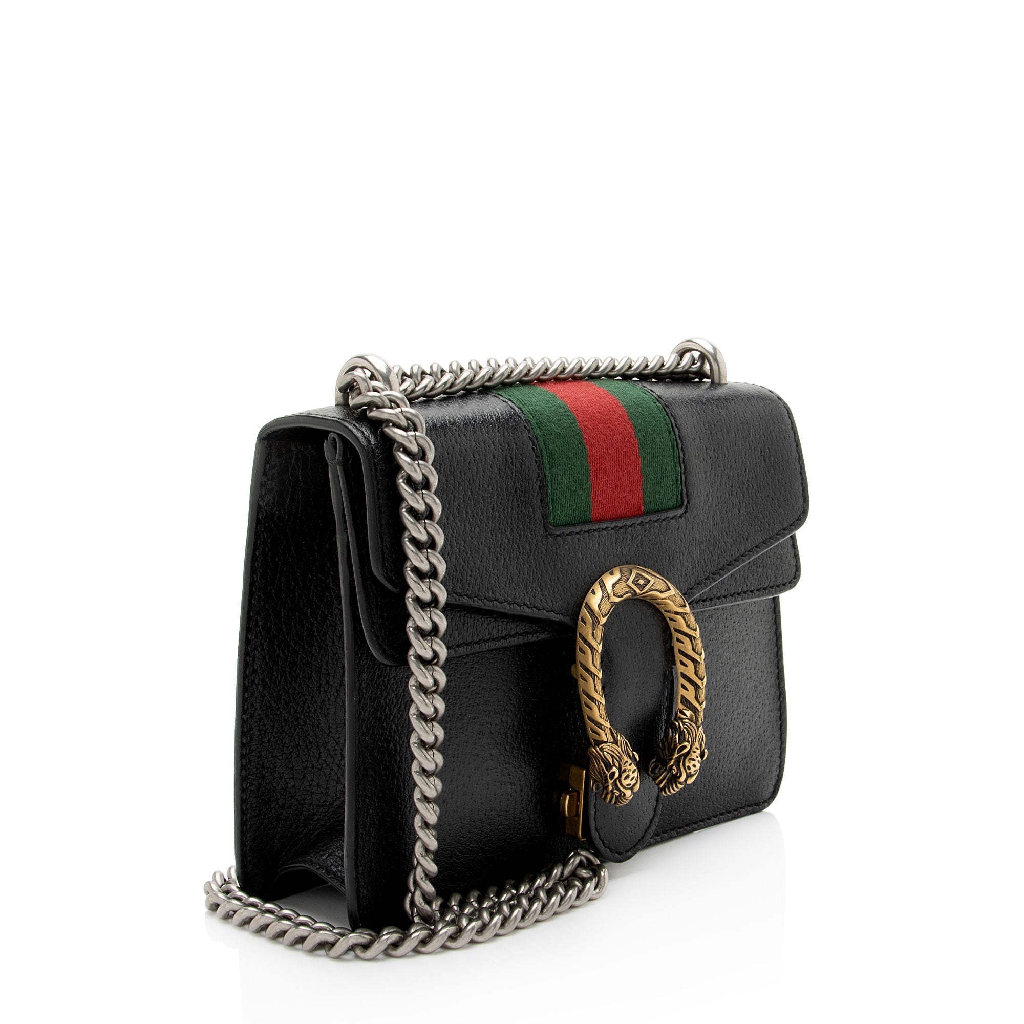Gucci Calfskin Web Dionysus Small Shoulder Bag
