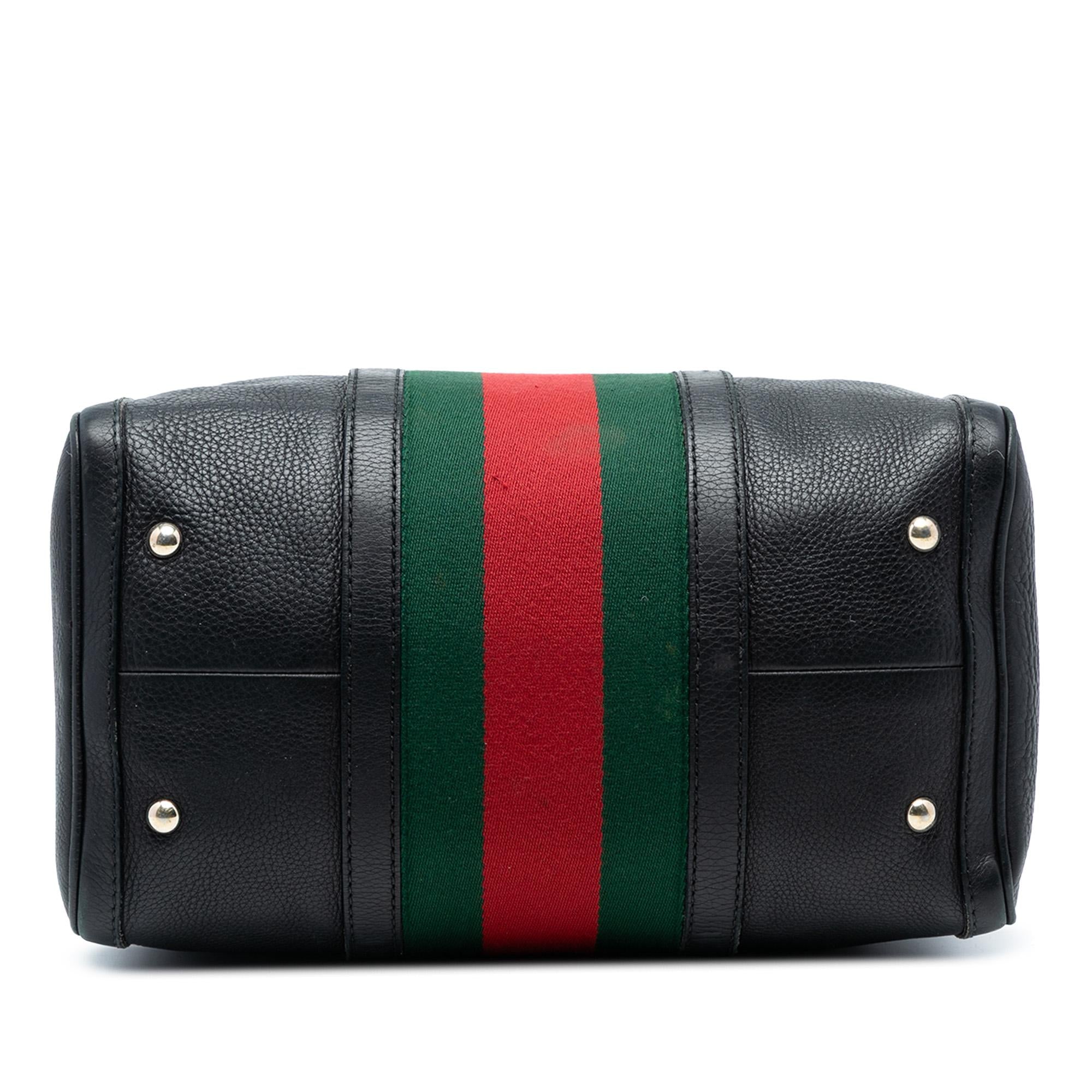 Gucci Calfskin Web Joy Boston Bag