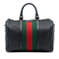 Gucci Calfskin Web Joy Boston Bag