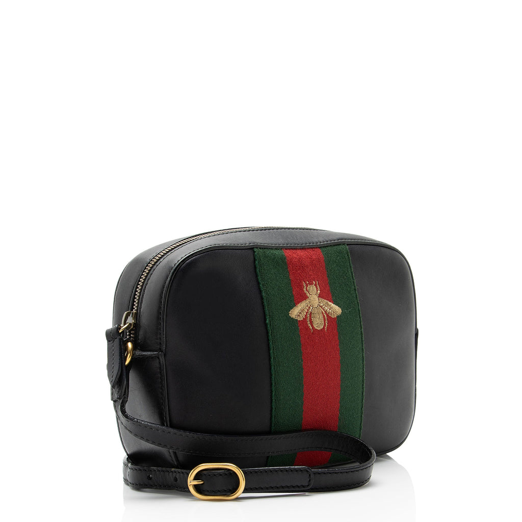 Gucci Calfskin Webby Bee Small Camera Bag