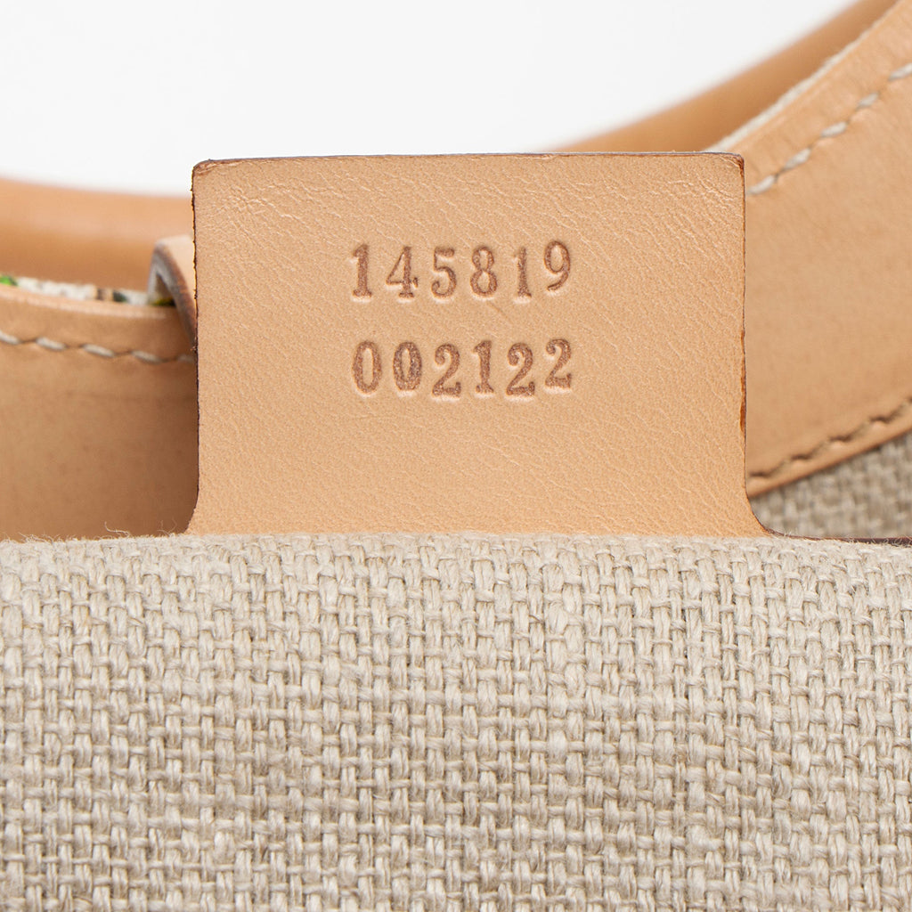 Gucci Canvas Flora Bardot Shoulder Bag