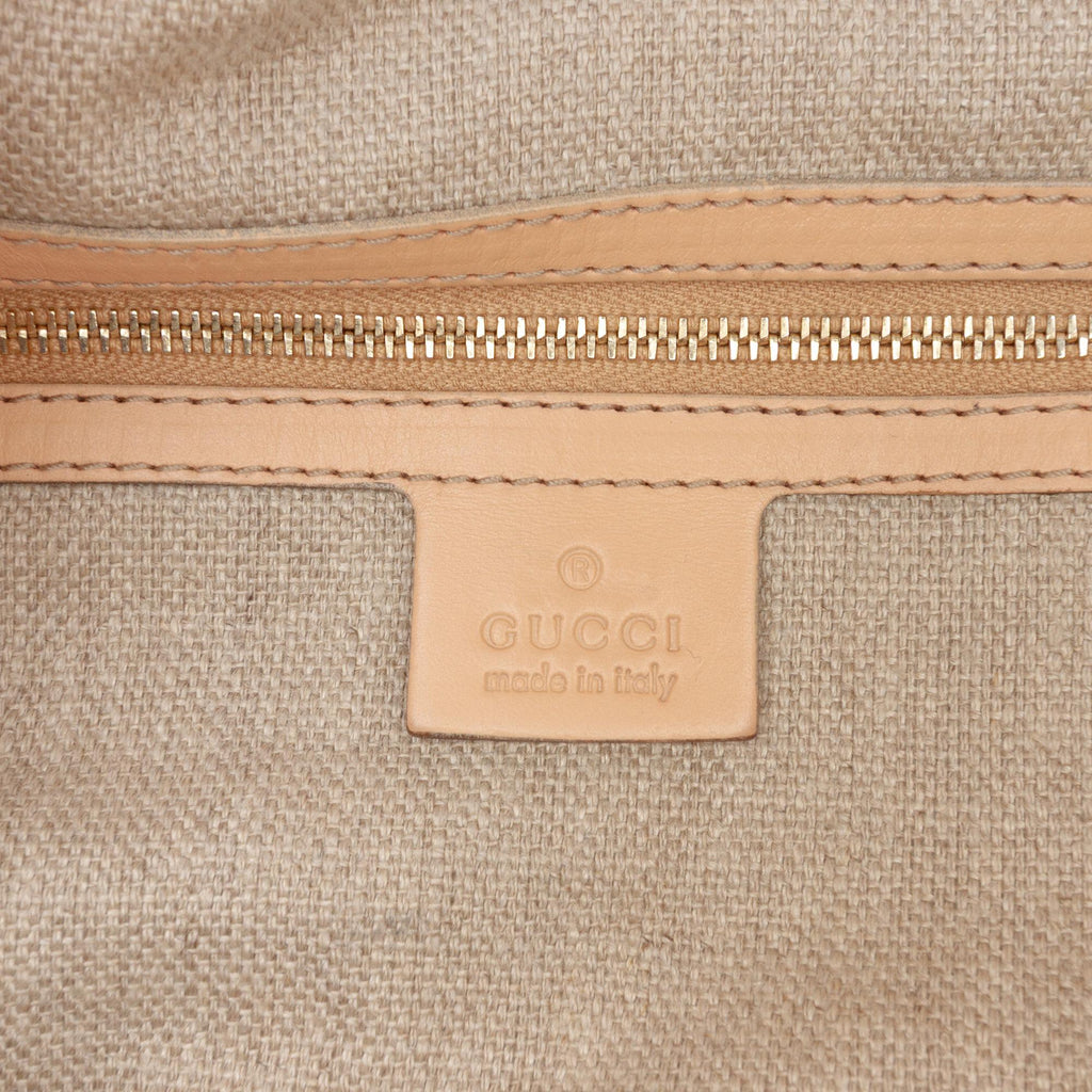 Gucci Canvas Floral Peggy Bamboo Hobo