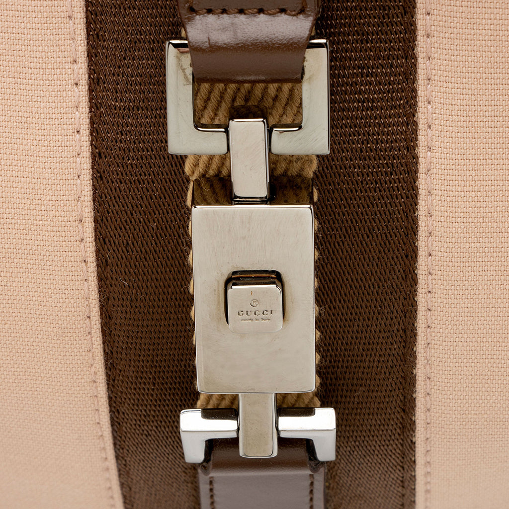 Gucci Canvas Jackie Shoulder Bag