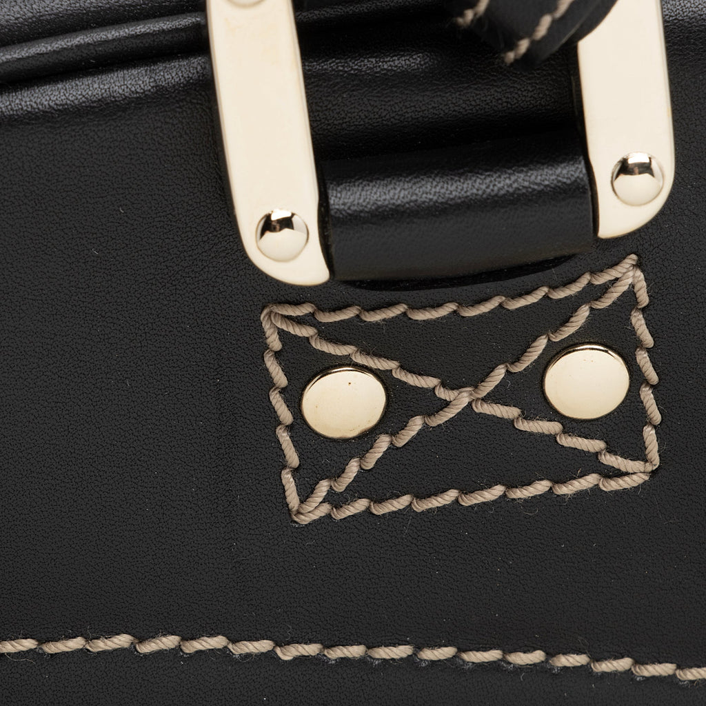 Gucci Canvas Leather East West Multi-Pocket Satchel (SHF-22759)