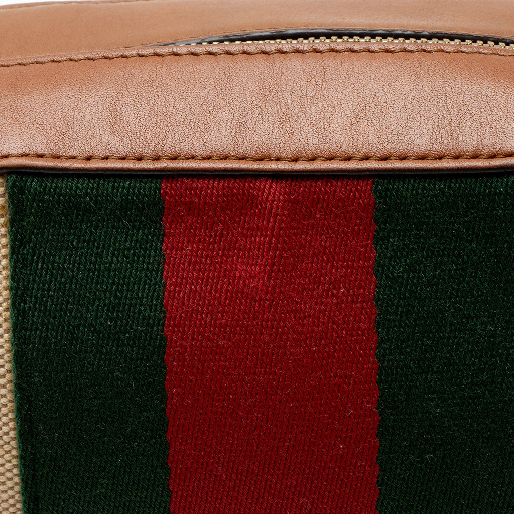 Gucci Canvas Vintage Web Camera Bag