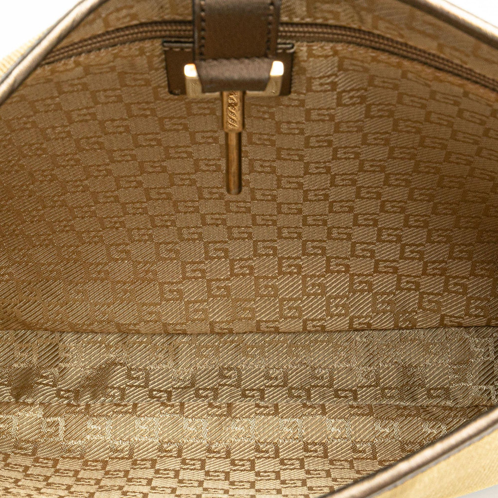 Gucci Canvas Web Jackie Shoulder Bag