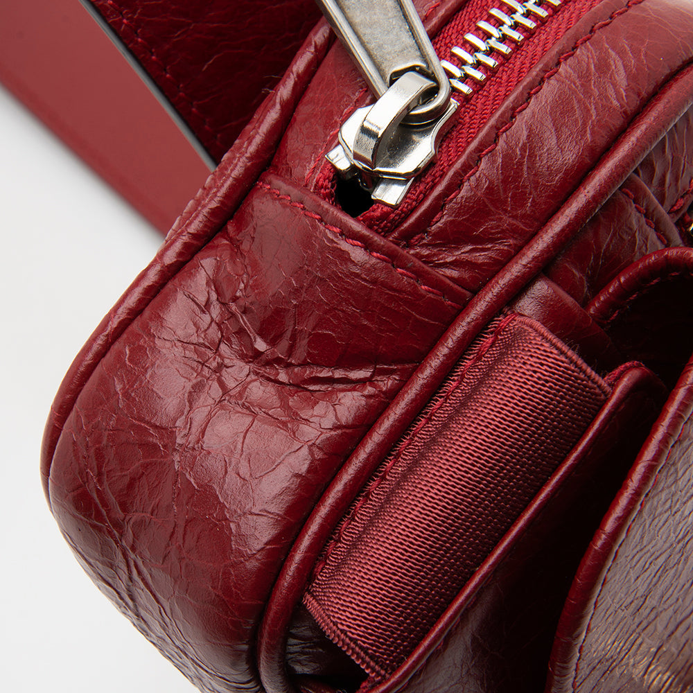 Gucci Cracked Calfskin Morpheus Belt Bag - Size 28 / 70 (SHF-12356)