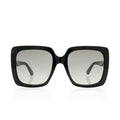 Gucci Crystal Logo Oversize Rectangle Sunglasses
